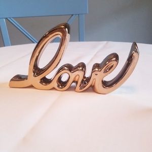 Rose Gold "Love" Figurine